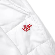 VAST 刷絨棉質長褲 - 白