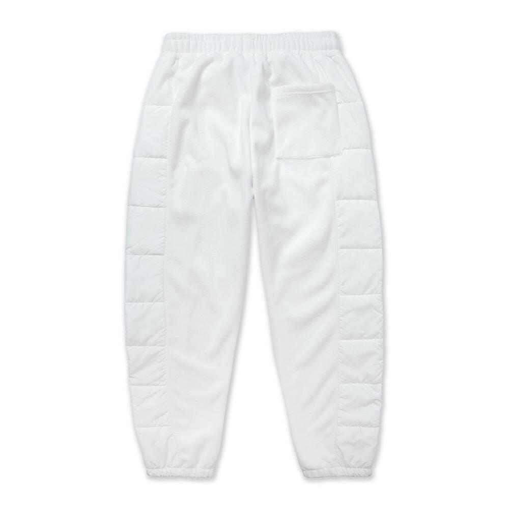 VAST 刷絨棉質長褲 - 白