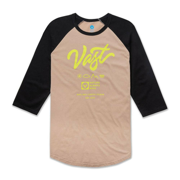 Vast Script Raglan - Hazelnut/Black