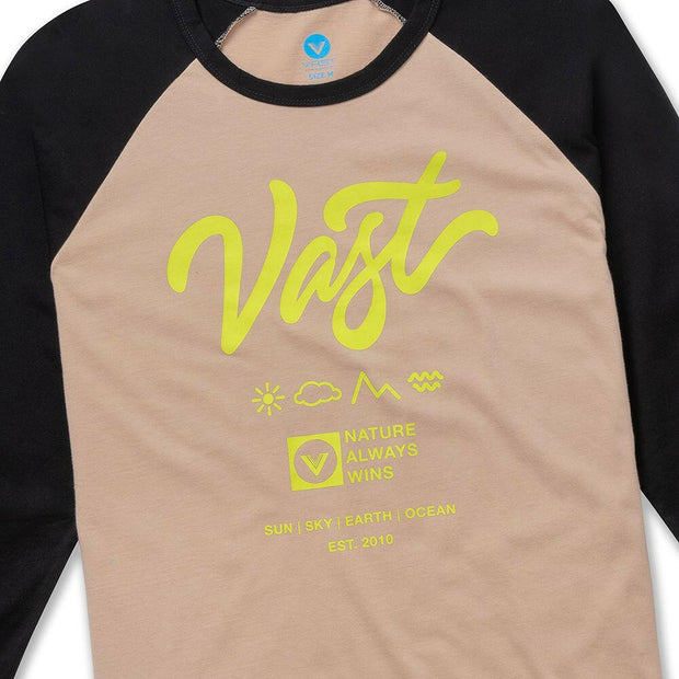 Vast Script Raglan - Hazelnut/Black