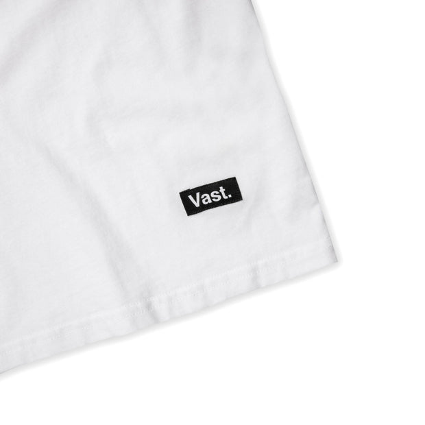 Vast Brushed QTR Sleeve-White