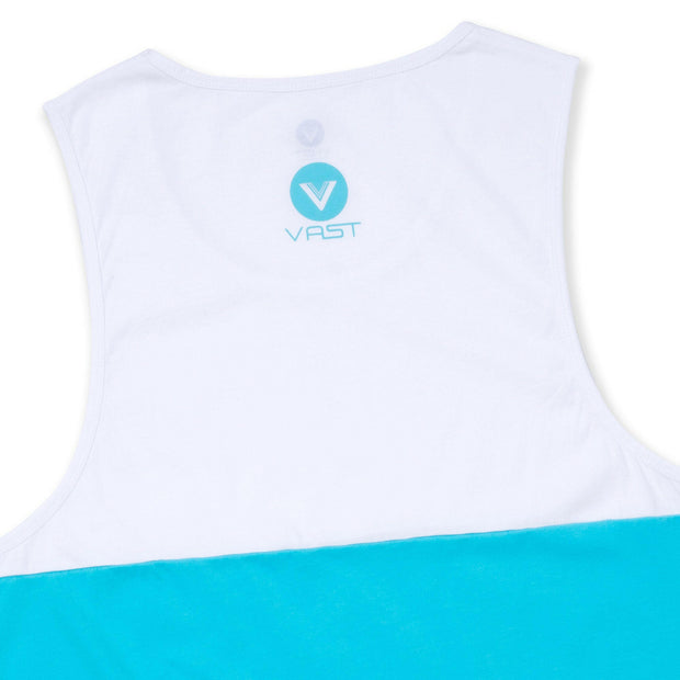 Vast Color Block Tank - Aqua Multi