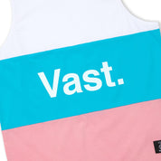 VAST 拼色系列坦克背心 水藍/粉