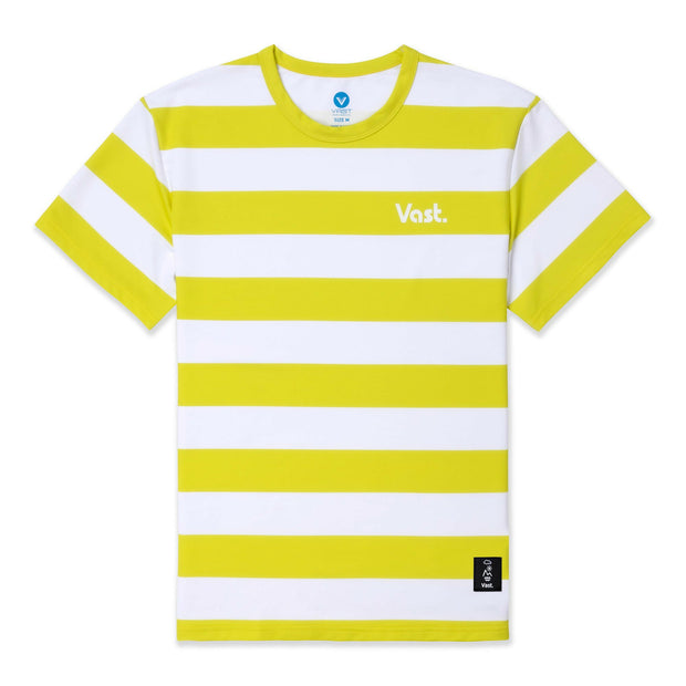 Vast Stripe Yellow/White 經典條紋防曬機能衝浪T-黃/白