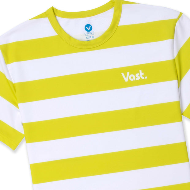 Vast Stripe Yellow/White 經典條紋防曬機能衝浪T-黃/白