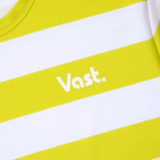 VAST 經典黃白條紋 防曬機能衝浪T Shirt