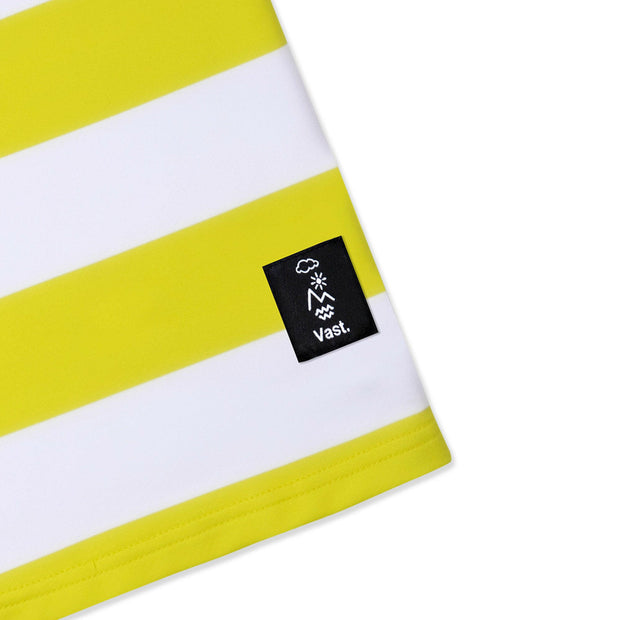 Vast Stripe Yellow/White 經典條紋防曬機能衝浪T-黃/白