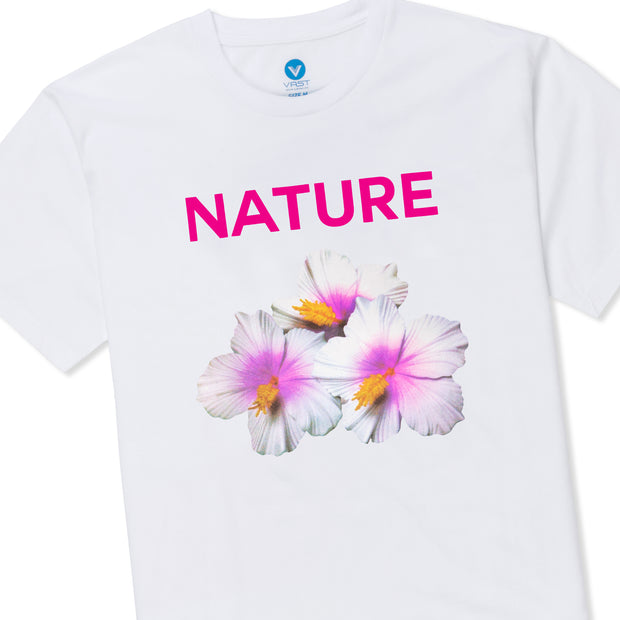 Vast Hibiscus Tee - White 短袖T恤