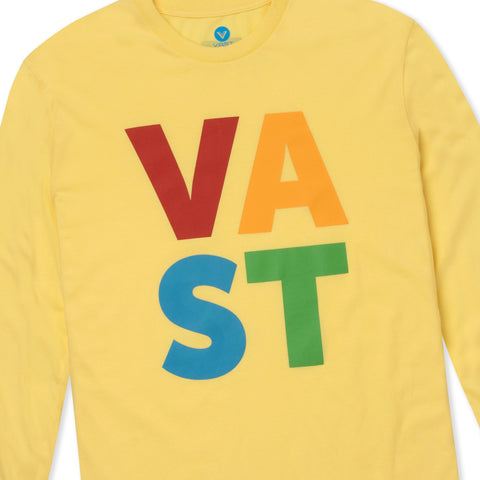 VAST Primary SQ 3/4 Sleeve - Yellow 七分袖上衣