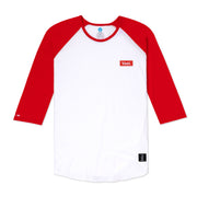 Vast Box Logo Raglan - Red 七分袖上衣