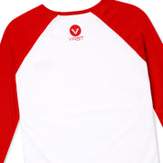 Vast Box Logo Raglan - Red 七分袖上衣