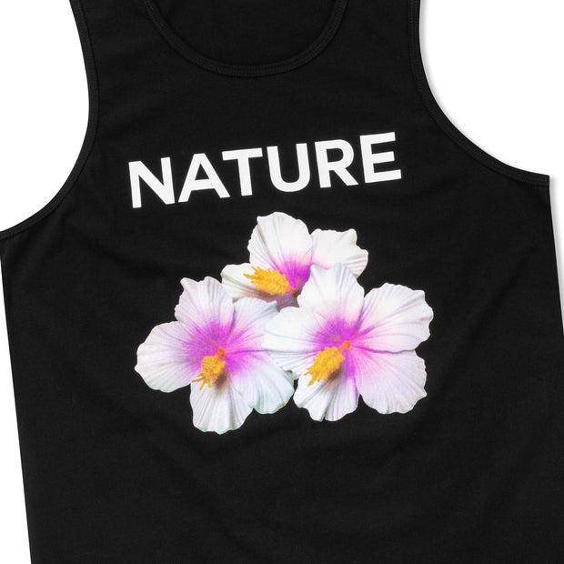 Vast Hibiscus Tank - Black