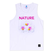 Vast Hibiscus Tank - White