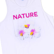 Vast Hibiscus Tank - White