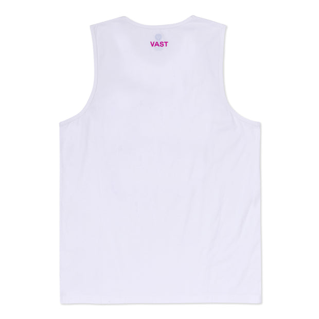 Vast Hibiscus Tank - White