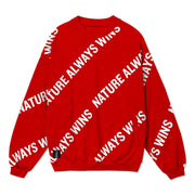 Vast Naw Print Crewneck Sweater - Red