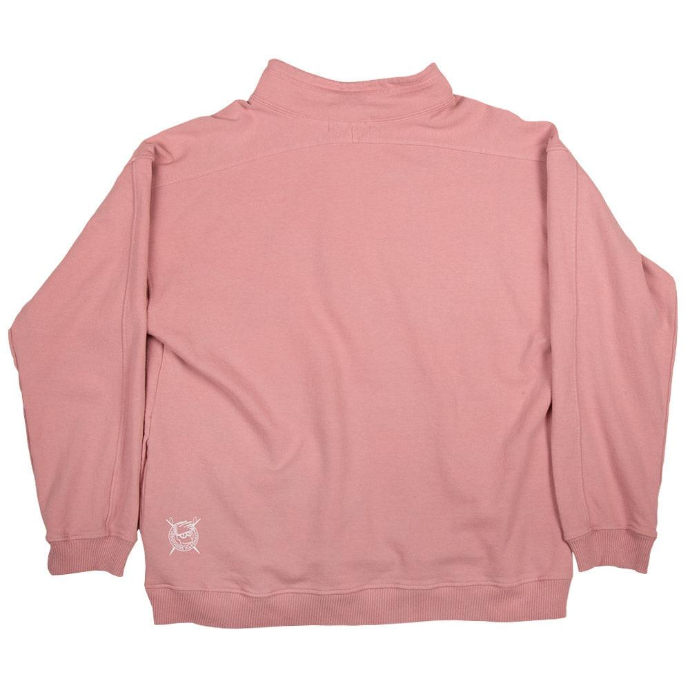 Brothers Marshall 中高領縮繩毛絨衫 - 玫瑰粉色