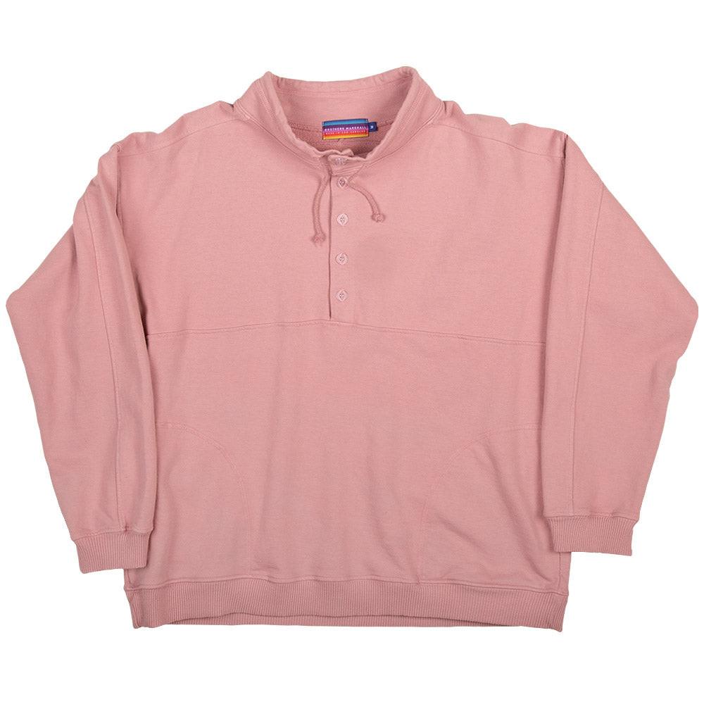 Brothers Marshall 中高領縮繩毛絨衫 - 玫瑰粉色