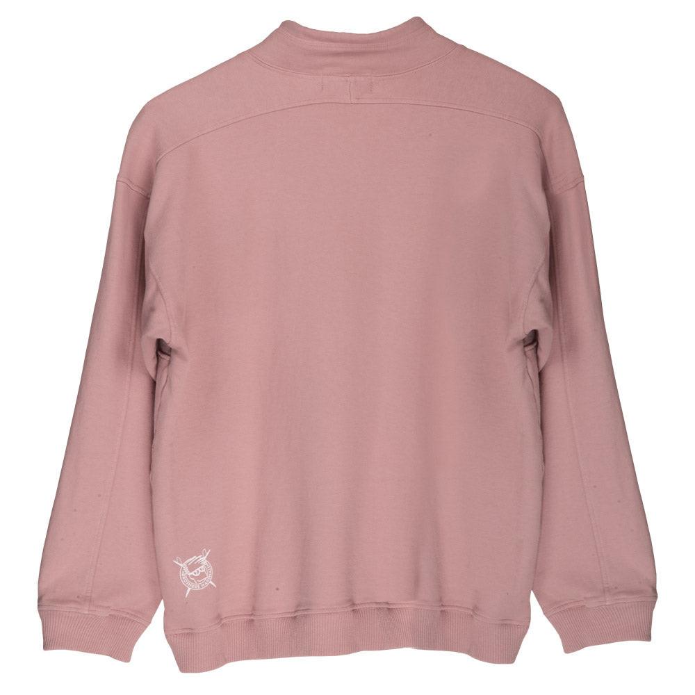 Brothers Marshall 中高領縮繩毛絨衫 - 玫瑰粉色