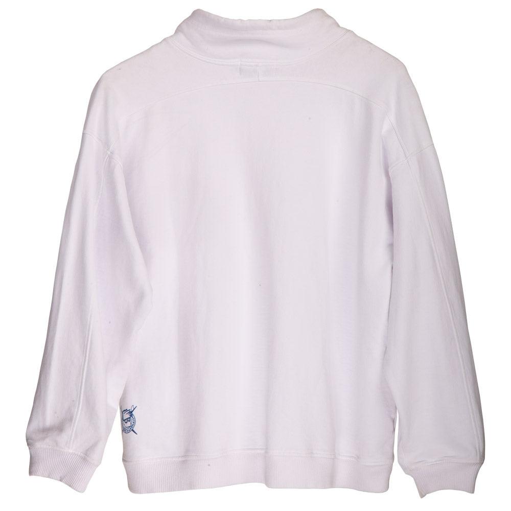 Brothers Marshall 中高領縮繩毛絨衫 - 白色