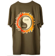 Brothers Marshall Ying Yang Tee - Olive