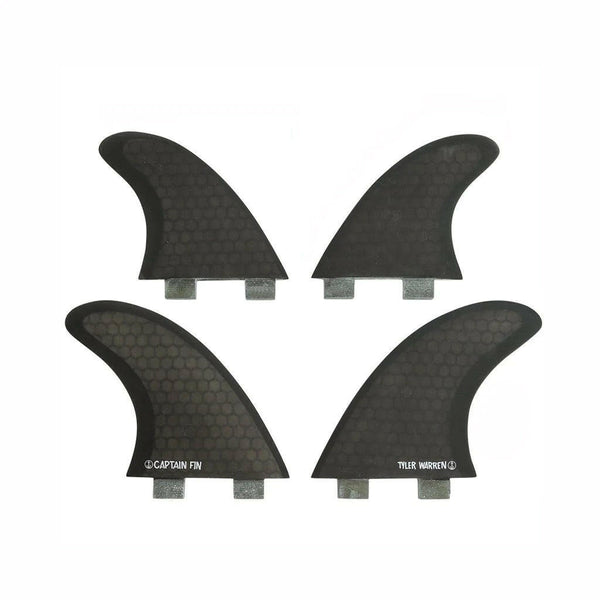 CAPTAIN FIN Tyler Warren Quad Black (Twin Tab) 衝浪短板舵