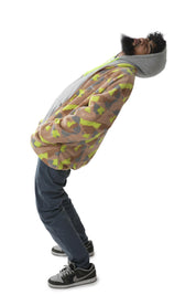 VAST 絨毛保暖外套 -迷彩橘