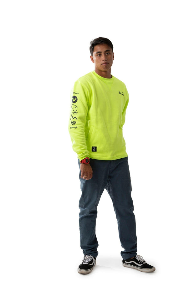 Vast Rosa Crewneck - Safety Yellow