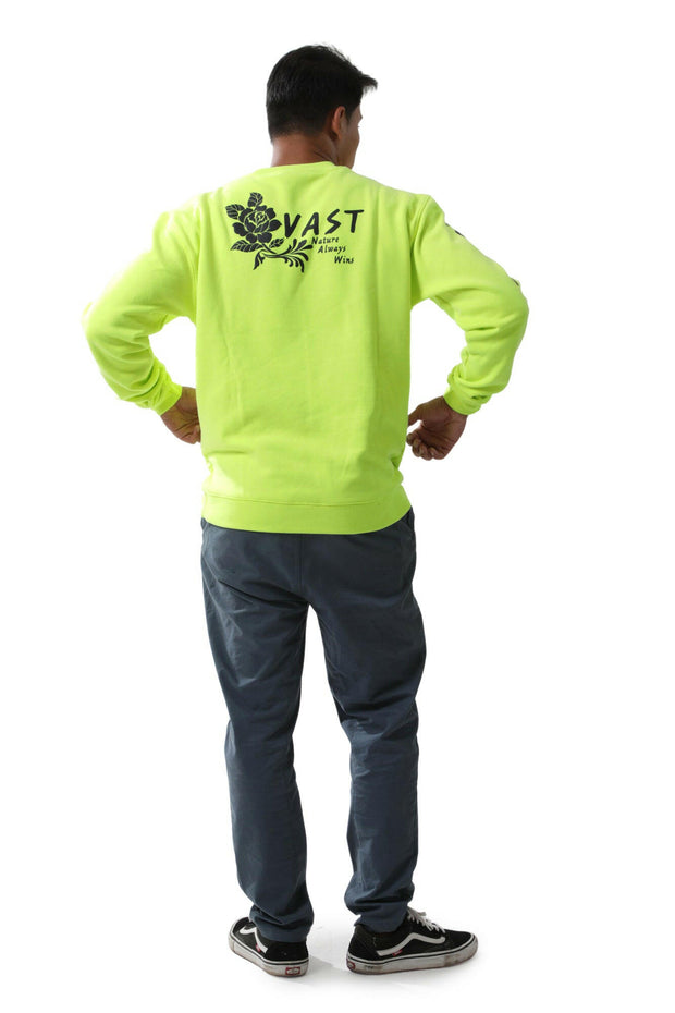 Vast Rosa Crewneck - Safety Yellow