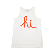 In4Mation Hi Script Tank - white 品牌背心(白)
