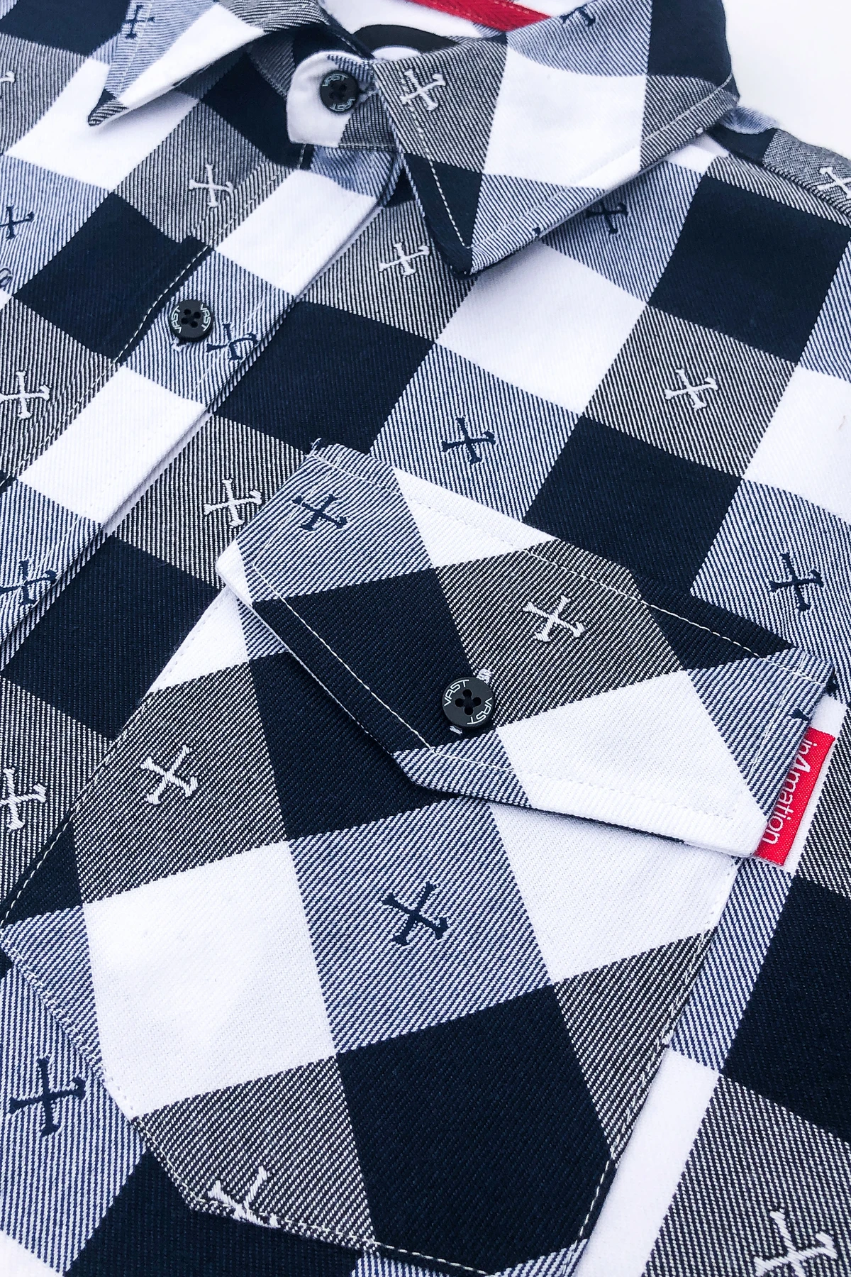 Vast x In4mation Buffalo Bones 格紋襯衫