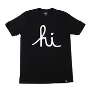 In4Mation Hi Script - Black 短袖T恤