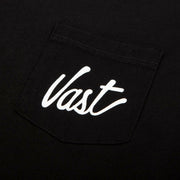 Vast Pocket Script Tee - Black 短袖T恤
