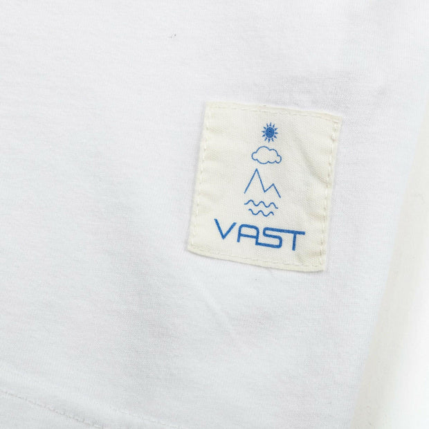 Vast Pocket Script Tee - White 短袖T恤
