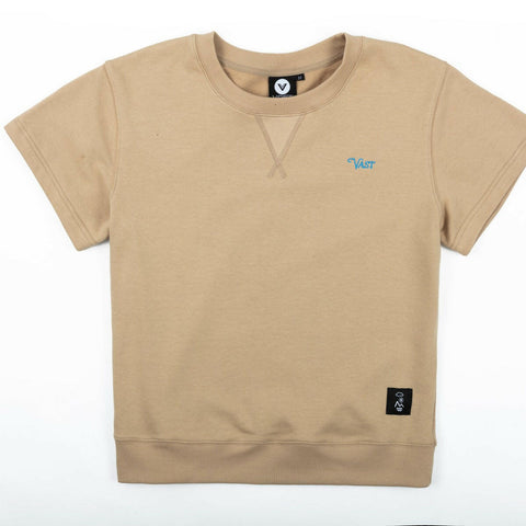 Vast Logo Collegiate - Khaki 短袖T恤