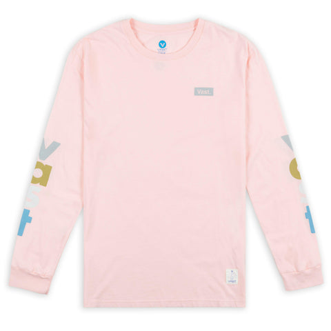 Vast Lower Case Long Sleeve - Pink 長袖上衣