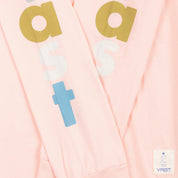 VAST Lower Case 長袖大學T - 粉色