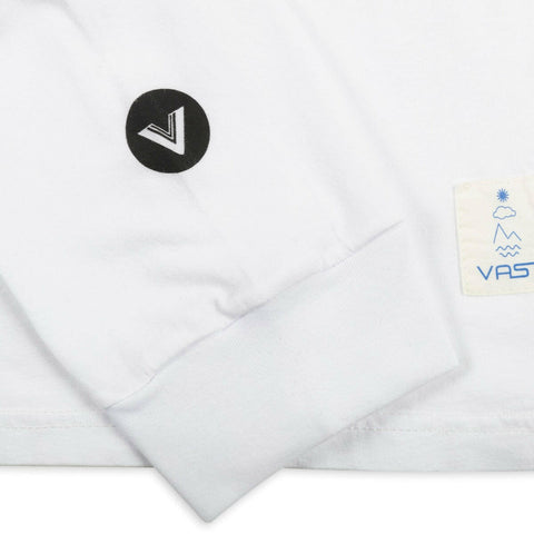 Vast N.A.W Name Tag Long Sleeve - White 長袖上衣