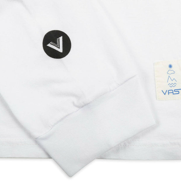 Vast N.A.W Name Tag Long Sleeve - White 長袖上衣