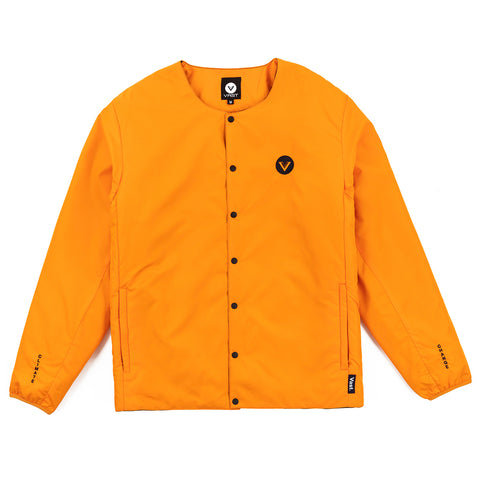 Vast No Collar Puffy Jacket - Orange