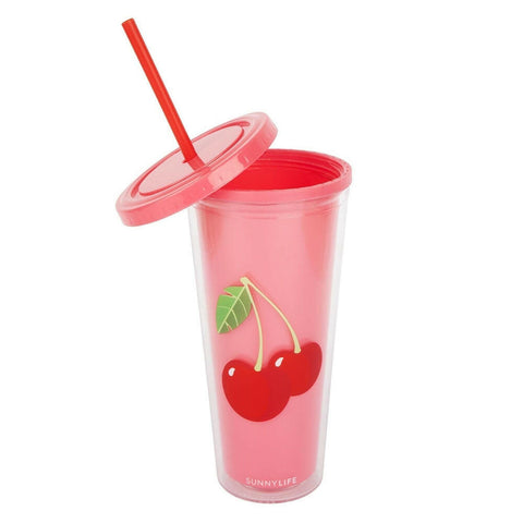 SUNNYLIFE TUMBLER CHERRY