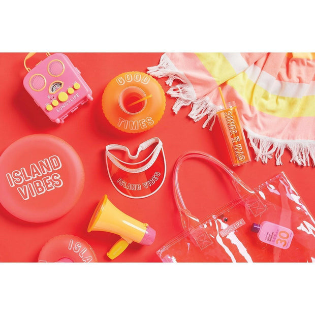 SunnyLife RETRO SUN VISOR | NEON ORANGE