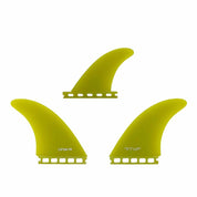 CAPTAIN FIN Tyler Warren Twin + Trailer Fiberglass  (Single tab) Yellow 衝浪短板舵