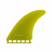 CAPTAIN FIN Tyler Warren Twin + Trailer Fiberglass  (Single tab) Yellow 衝浪短板舵