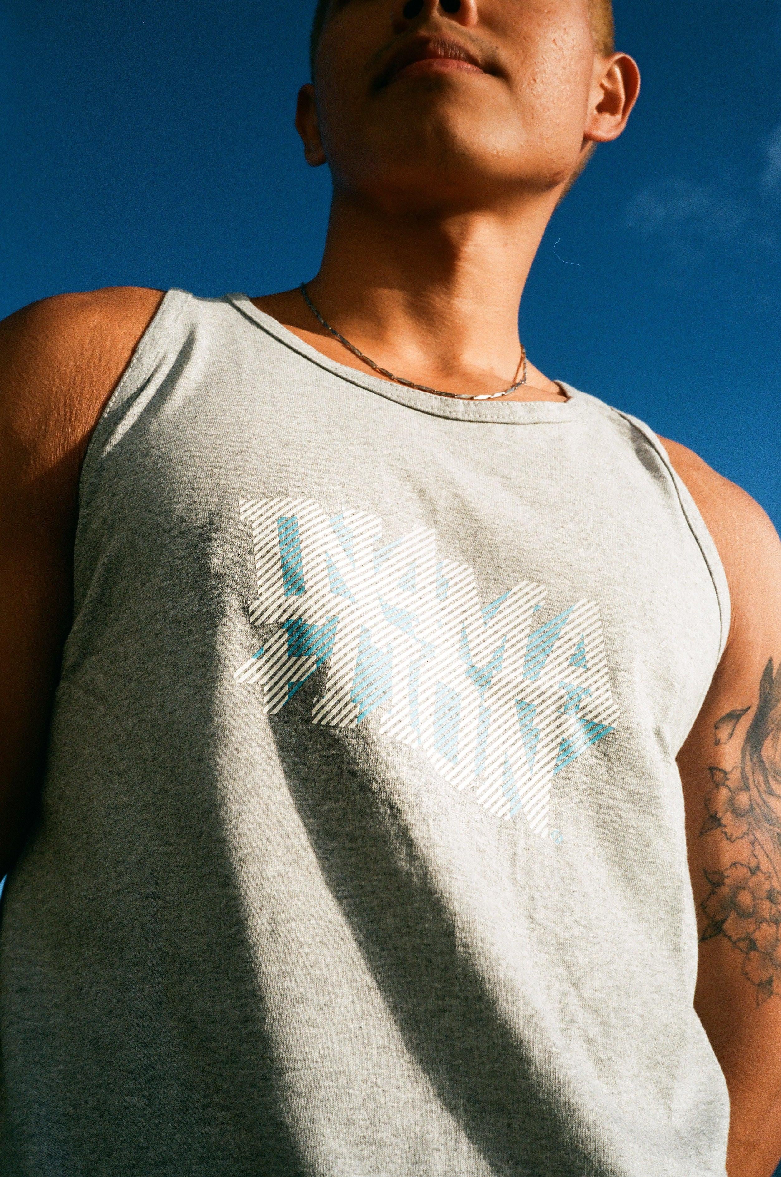 In4Mation College Slant Tank - grey 大學背心(灰)