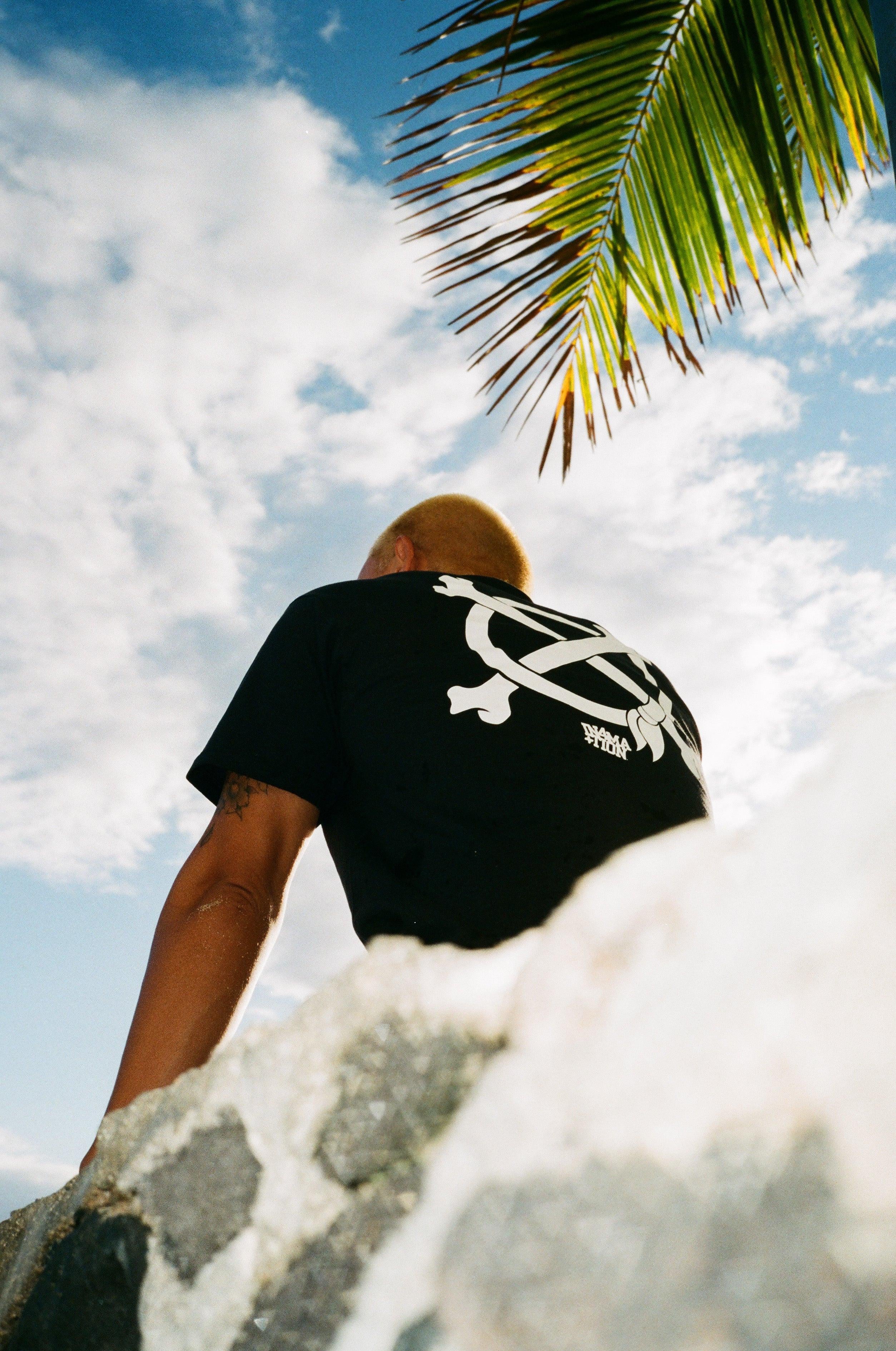 In4mation College Slant - Black 大學Tee