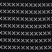 Vast x In4mation Striped Cross Bones Tee - Black