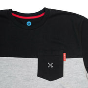 Vast x In4mation Cross Block Tee