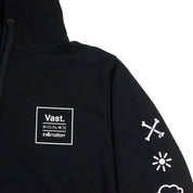VAST x In4mation Elements 連帽外套 - 黑
