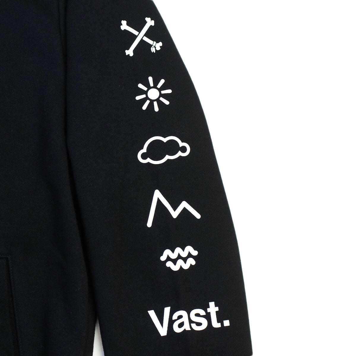 VAST x In4mation Elements 連帽外套 - 黑